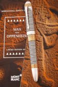MONTBLANC, PATRON OF ARTS, MAX VON OPPENHEIM, 4810, A LIMITED EDITION FOUNTAIN PEN