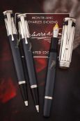 MONTBLANC, WRITERS EDITION, CHARLES DICKENS, A LIMITED EDITION THREE PEN SET
