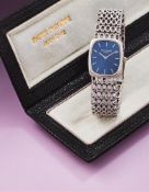 PATEK PHILIPPE, ELLIPSE, REF. 4186-1, A LADY'S WHITE GOLD COLOURED BRACELET WATCH