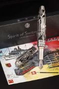 CARAN D'ACHE, ANNA JACOBA, SPIRIT OF SWITZERLAND, A LIMITED EDITION FOUNTAIN PEN