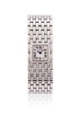 Y CARTIER, PANTHÈRE RUBAN, REF. 2420, A LADY'S STAINLESS STEEL BRACELET WATCH