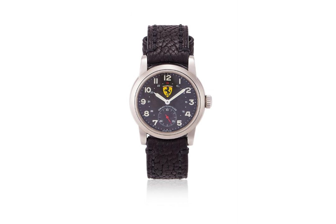 GIRARD PERREGAUX, FERRARI 312 T2 WINNER INTERLAGOS 1977, REF. 8030, A STAINLESS STEEL WRISTWATCH - Image 1 of 2