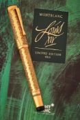 MONTBLANC, PATRON OF ARTS, LOUIS XIV, 4810, A LIMITED EDITION FOUNTAIN PEN