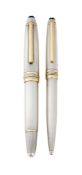 MONTBLANC, MEISTERSTÜCK, 146, A SILVER COLOURED FOUNTAIN PEN