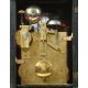 AN IMPRESSIVE GEORGE III GILT METAL MOUNTED MUSICAL AUTOMATON CENTRE SECONDS CALENDAR TABLE CLOCK - Image 5 of 7