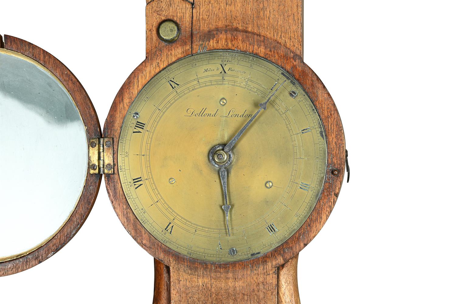 A RARE GEORGE III MAHOGANY HODOMETER OR WAYWISER - Image 2 of 2