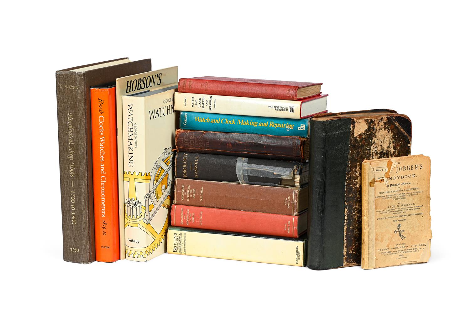 Ɵ HOROLOGICAL REFERENCE WORKS MAINLY RELATING TO PRACTICAL HOROLOGY - FOURTEEN VOLUMES: