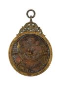 AN ISLAMIC BRASS ASTROLABE IN THE MAGHREBI STYLE