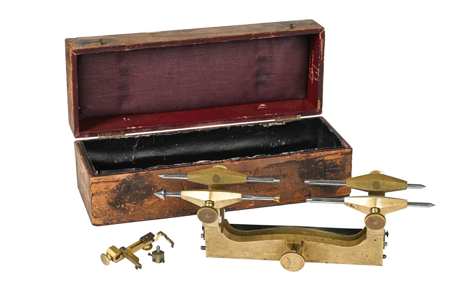 A SWISS LARGE BRASS CLOCKMAKER’S DEPTHING TOOL - Image 3 of 3