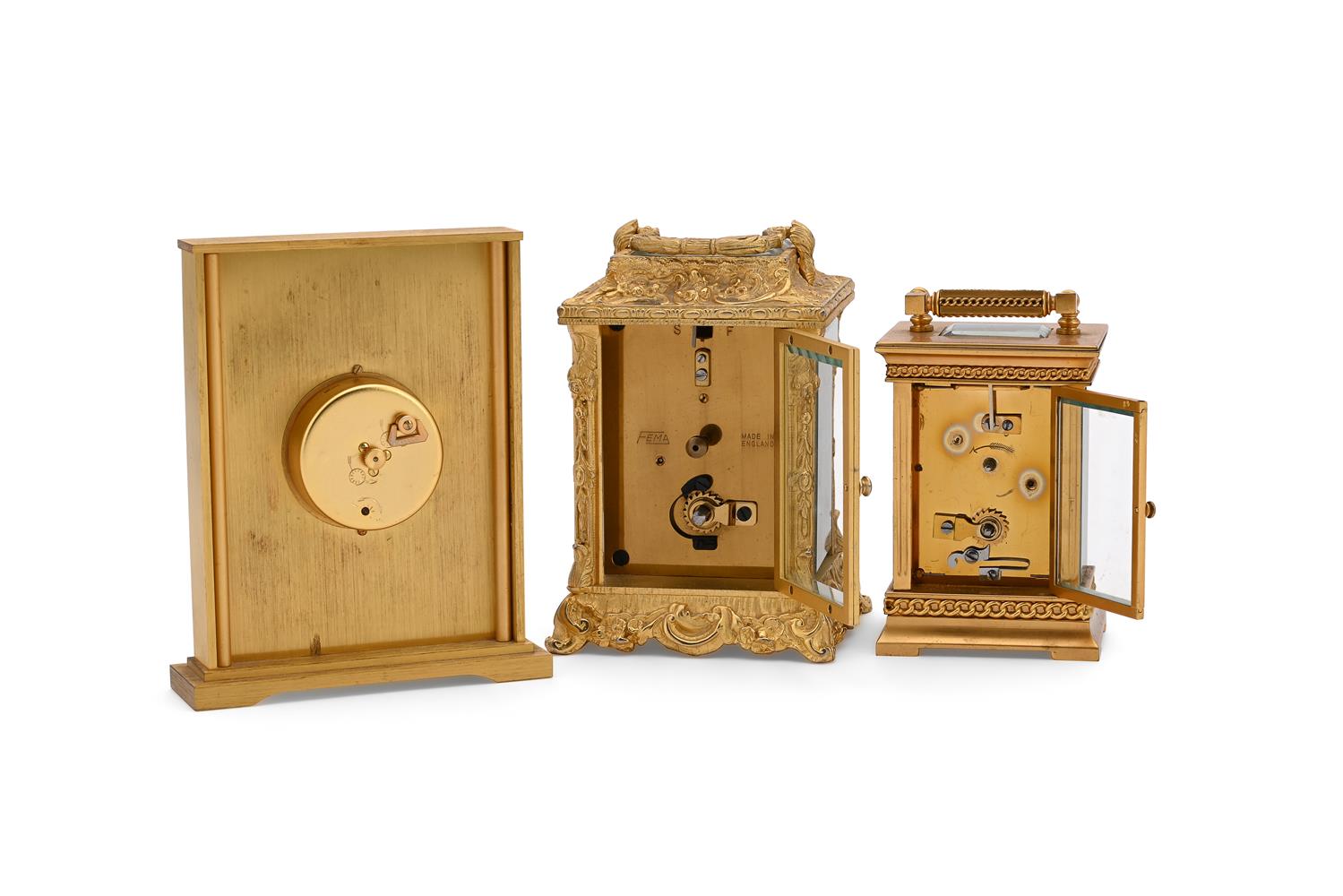 A FRENCH GILT BRASS AND CLOISONNE ENAMEL CARRIAGE TIMEPIECE - Image 2 of 4