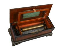 Y A SWISS/FRENCH BRASS INLAID BURR AMBOYNA MUSIC BOXJEROME THIBOUVILLE-LAMY