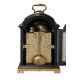 A GEORGE II SMALL BRASS MOUNTED EBONISED BRACKET/TABLE CLOCK WITH PULL-QUARTER REPEAT ON TWO BELLS - Image 2 of 5