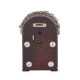 A FRENCH SILVER MOUNTED LEATHER COVERED SMALL HUMP-BACK CARRIAGE TIMEPIECE - Image 2 of 2