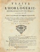 Ɵ THIOUT, ANTOINE 'TRAITE DE HORLOGERIE MECHANIQUE ET PRACTIQUE'