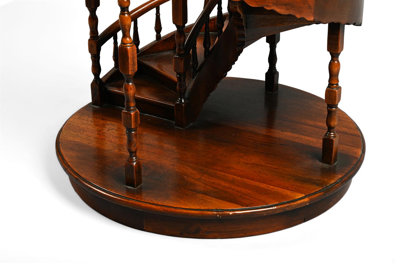 A LARGE SCALE MODEL OF A SPIRAL STAIRCASE, 20TH CENTURY - Image 4 of 4