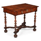 A WILLIAM & MARY BURR ELM, WALNUT AND FEATHERBANDED SIDE TABLE, CIRCA 1690