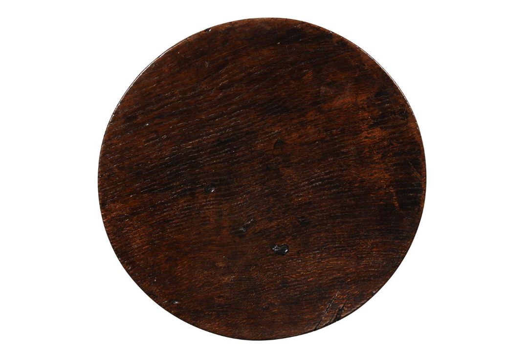 A GEORGE III OAK, FRUITWOOD AND BEECH CRICKET TABLE, CIRCA 1780 - Image 3 of 3