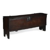 A RARE ELIZABETH I OAK SWORD CHEST, CIRCA 1580