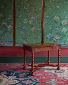 A RARE WILLIAM & MARY WALNUT AND ARABESQUE MARQUETRY SIDE TABLE, CIRCA 1690