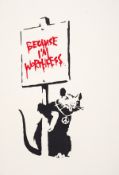 λ Banksy (b.1974) Because I'm Worthless