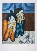 λ Pablo Picasso (1881-1973) after. L’Arlequin et sa Compagne