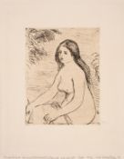 Pierre-Auguste Renoir (1841-1919) Femme nue assise (Delteil 12; Stella 12)