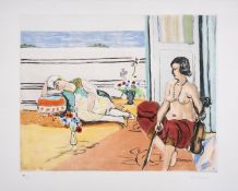 λ Henri Matisse (1869-1954) after. Odalisque sur la Terrasse (Ginestet et Pouillon E633)