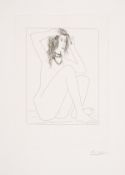 λ Pablo Picasso (1881-1973) Femme Nue Se Couronnant de Fleurs, from the Suite Vollard (Bloch 135)
