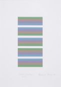 λ Bridget Riley (b.1931), Intervals 3, Blue/Green (Not in Tommasini & Gubay)