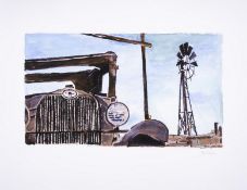 Bob Dylan (b.1941) Wilton Iowa Farmyard, from The Beaten Path Series (2016)