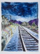 Bob Dylan (b.1941), Train Tracks (Large), from The Drawn Blank Series (2013)