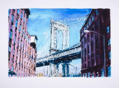 Bob Dylan (b.1941) Manhattan Bridge, Downtown New York, from The Beaten Path (2016)
