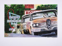Bob Dylan (b.1941) Classic Car Show, Cleveland, from The Beaten Path (2016)