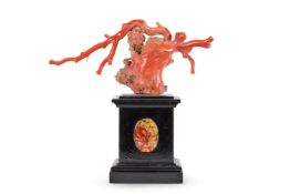 Y A SPECIMEN OF SICILIAN TRAPANI RED CORAL