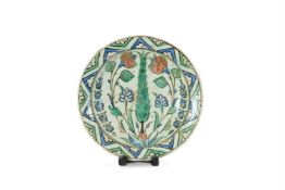 AN IZNIK DISH, OTTOMAN ANATOLIA