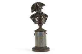 A BRONZE PORTRAIT BUST OF FREDERICK II (FREDERICK THE GREAT) FRENCH, MID/LATE 19TH CENTURY