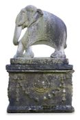 A HADDONSTONE PLANTER BASE, LATE 20TH CENTURY