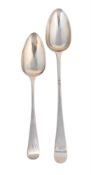A GEORGE III OLD ENGLISH PATTERN SERVING SPOON