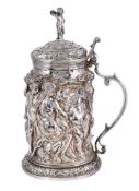 AN ELECTRO-PLATED FLAGON