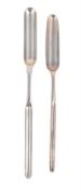 A GEORGE III SILVER MARROW SCOOP
