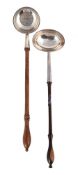 A GEORGE II SILVER TODDY LADLE