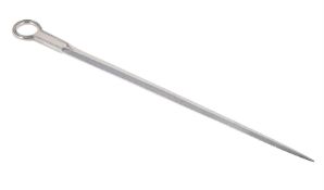 A GEORGE IV SILVER MEAT SKEWER