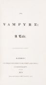 θ [Polidori (John)] The Vampyre; A Tale, first edition, third issue, 1819