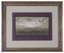 Hugo Hoppener (1868-1948) , O Ihr Wolkenschwärme, watercolour, 1898