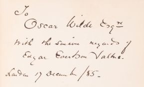 θ Wilde (Oscar).- Saltus (Edgar) The Philosophy of Disenchantment, first edition, signed …