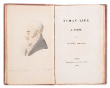 θ Beckford (William).- Rogers (Samuel) Human Life, a Poem, second edition, William Beckford's copy …