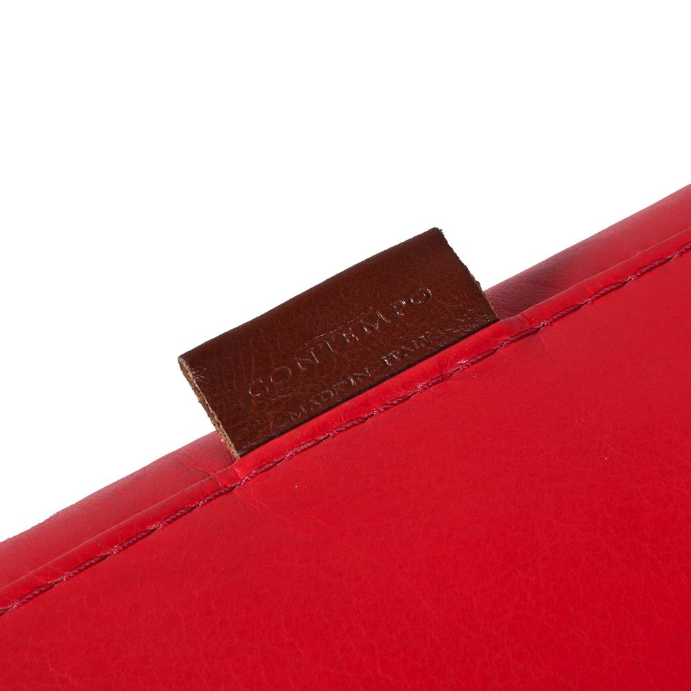 CONTEMPO (ITALIAN), RED CHAISE LONGUE; LATE 20TH CENTURY - Image 3 of 3