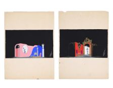λ ERTÉ (FRENCH, 1892-1990), TWO THEATRE DRAWINGS; CIRCA 1935