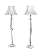 ART DECO PAIR OF TALL TABLE LIGHTS; CIRCA 1930