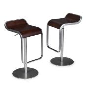 LAPALMA (ITALIAN), PAIR OF LEM S79 BAR STOOL SEATS; CIRCA 2000